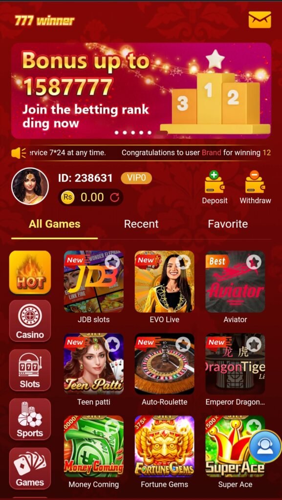 777 winner